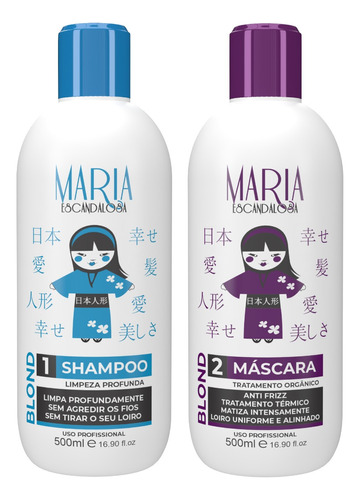 Kit Orgânica Blond Loira  Maria Escandalosa 500ml