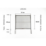 Grelha Inox Tela Inteira 57x40 Para Churrasqueira Pré-moldad