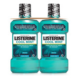 Enjuague Bucal Listerine Coolmint 2 Pzas 1l Aliento Fresco