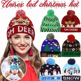 Gorros De Navidad Con Luz Led 10pcs Regalo Navideño Mayoreo