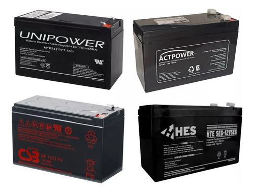 Kit Com 15 Bateria 12v 7a Selada Para Alarmes Cerca Elétrica