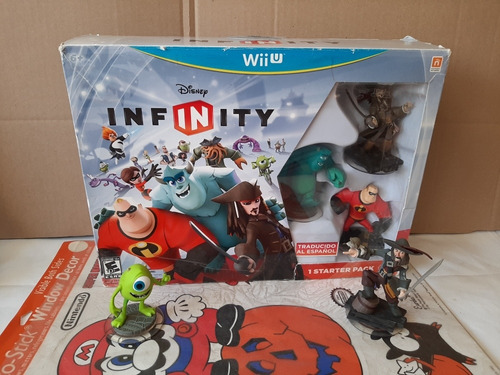 1 Starter Pack Disney Infinity 1.0 De Wii U Y 2 Figuras Mas.