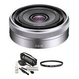 Sony E 16mm F/2.8 Lente With Accessories Kit