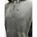 Buzo Canguro 1/4 Zip Tommy Hilfiger Talle Medium