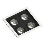 Spot Embutir Recuado Save Energy 4 Lâmpadas Branco/preto