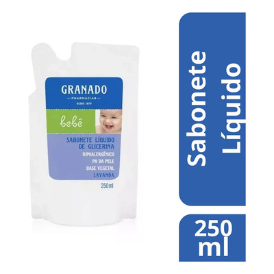 Refil Sabonete Líquido de Glicerina Lavanda Granado Bebê 250ml | MercadoLivre