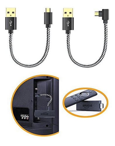 Cable De Alimentación Usb Y.d.f Para Fire Tv Stick, Enciende