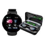  Smartwatch Reloj D18 Combo + Auriculares Inalámbricos F9
