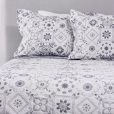 Cubrecama Jacquard Villareal Azul 1,5 Plaza Nina Herrera