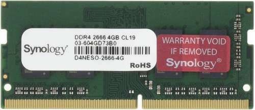 Memoria Ram Synology Ddr4-2666, No-ecc, So-dimm, 4gb