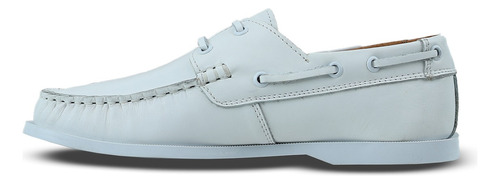 Zapato Casual De Caballero Tipo Mocasín Blanco Rams Cottons