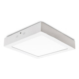 Panel Led Exterior Plafon 18w Cuadrado Blanco 22cm 