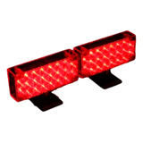 Kit Strobo Led Vermelho Type-r,  Estilo Policia, Ambulancia