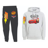 Conjuntos Cars Rayo Mcqueen Sudadera+ Buzo Niños Y Adultos