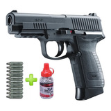 Pistola Aire Comprimido Ux Hpp Blowback Full Metal + Combo.