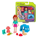 Muñeca Polly Pocket Lila Conejito Accesorios Mattel Figuras