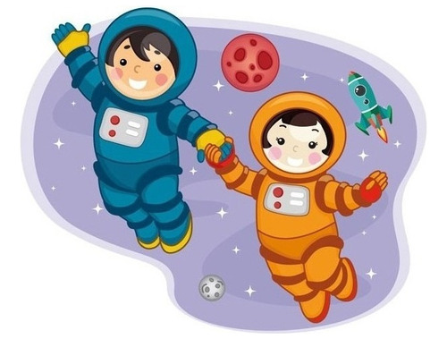 Vinil Decorativo Astronauta Infantil Juvenil Mod66