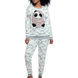 Pijama De Oso Panda Conjunto De 2 Piezas Calientita
