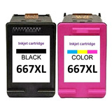 Tinta Compatible Con Hp 667xl , Deskjet 6000 , 6400 , 2300