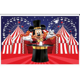 Fundo Fotográfico Tecido Circo Do Mickey 1,50x2,00 (cód Ff21