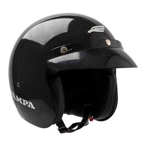 Casco Abierto Halcon Pampa Talle M Negro (58cm.)