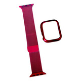 Pack Funda Correa Metálica Para Applewatch 384041mm Serie4 5