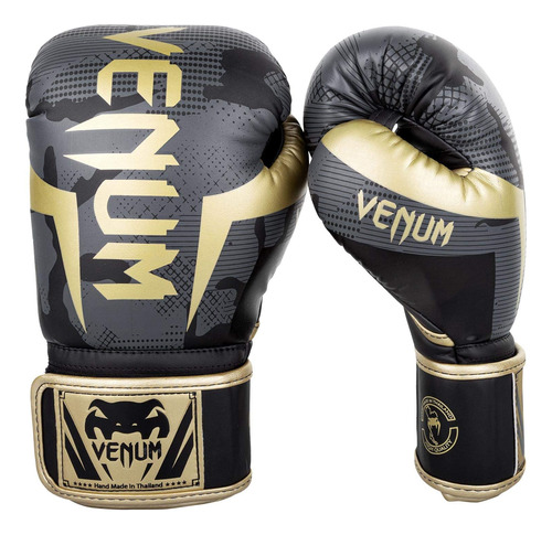 Guantes De Boxeo Venum 16 Oz Camuflaje Oscuro/oro