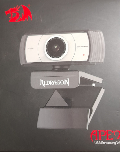 Webcam Redragon Apex Full Hd 30fps Cor Preto Usado