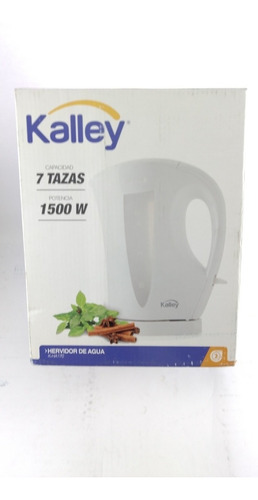Hervidor Agua Kalley Tetera Ha170 Blanco 1.7 Litros Plástico