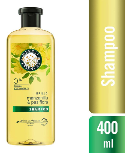 Shampoo Herbal Essences Brillo Manzanilla Y Pasiflora 400ml