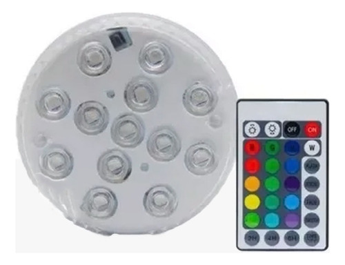 Pack X3 Luz Led Rgb Sumergible Piscina Pileta Control Deco