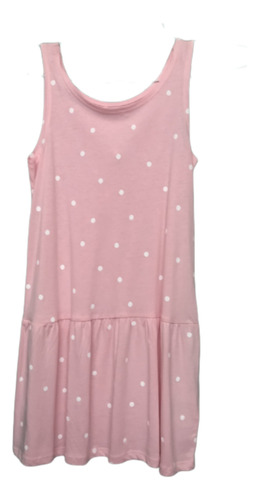 Vestido Para Niña H & M Algodón Rosa Sin Mangas Casual