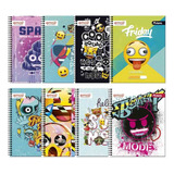 Cuaderno Universitario Torre Clásico Emoji 100h 7mm Pack 10