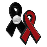 Pin Laço Luta Conta Aids Campanha Dezembro Vermelho C/30 Pçs