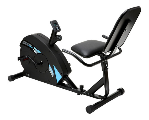 Bicicleta Ergométrica Dream Fitness Crosslife Hvn Hvn H1 Horizontal Cor Preto E Azul