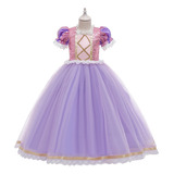 Vestido De Princesa De Pelo Largo, Ropa Para Niños, Vestido