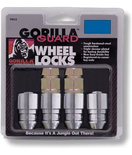 Set 4 Birlos Seguridad Gorilla 12x1.5 Chev Spark Doble Llave