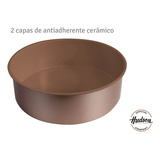 Molde Tortera Hudson 1 Pieza Doble Capa Antiadherente 20cm Color Cobre