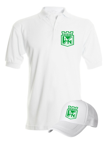 Camiseta Tipo Polo Atlet Nacional Obsequio Gorra Serie White
