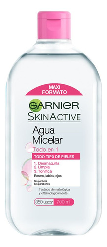 Agua Micelar Garnier Skin Active Desmaquillante  700ml