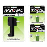 Cargador Pilas Recargables Aa Aaa Rayovac + 4 Aaa 600mah