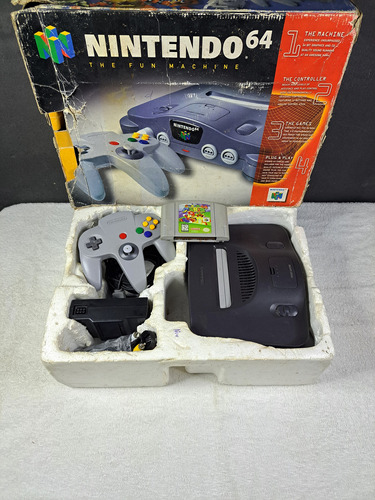 Console Nintendo 64 Na Caixa Com Super Mario 64 Original. Faço 555 Americano.