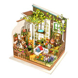 Robotime Diy Miniature Dollhouse Kit Garden House Con Mueble