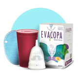 Copa Menstrual Evacopa T2 + Vaso Est. - Protector Vedetina Color Transparente