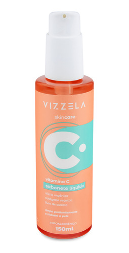 Sabonete Líquido Skincare Vitamina C Vegano Vizzela 150ml