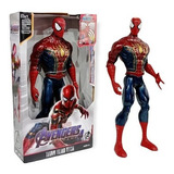 Muñecos Articulados Avengers Spiderman Juguete   Luz Sonido 