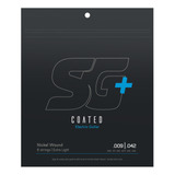 Encordoamento Para Guitarra Sg + Strings Coated .009 Nickel 