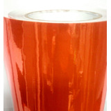 Envelopamento Vinil Cromo Laranja Cromado Com 1m X 1,52m