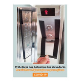 Kit 03 Capas Protetora Botoeira Cabine Elevador Sanitizante 