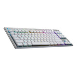 Teclado Mecanico Logitech G915 Tkl Wireless Rgb White